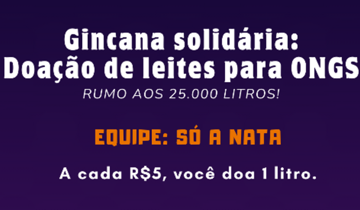 Equipe: Só a nata – Doação de leite para ONGS de Londrina/PR