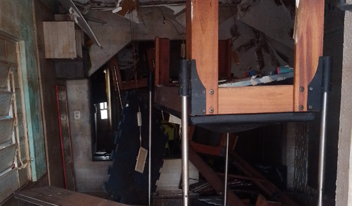 Reconstrução do estúdio de Pilates