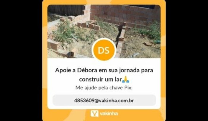 Apoie a Débora em sua jornada para construir um lar🙏