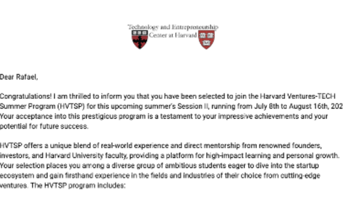 Ajude um aluno aprovado em cursos de Harvard e Stanford à pagá-los