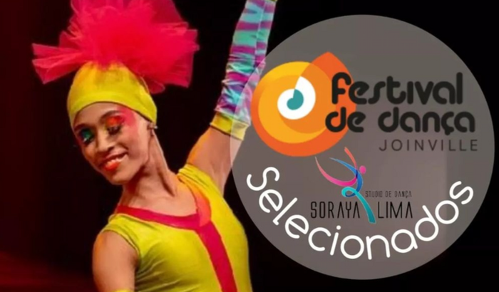 Em prol da ida para dançar no Festival de Dança de Joinville.