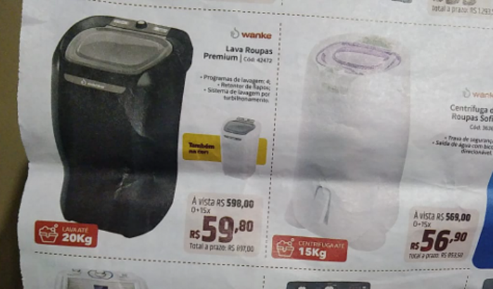 Ajude minha mãe a compra um tanquinho e uma centrífuga