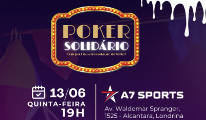 Poker Solidário - Em prol da Arrecadação e Leite