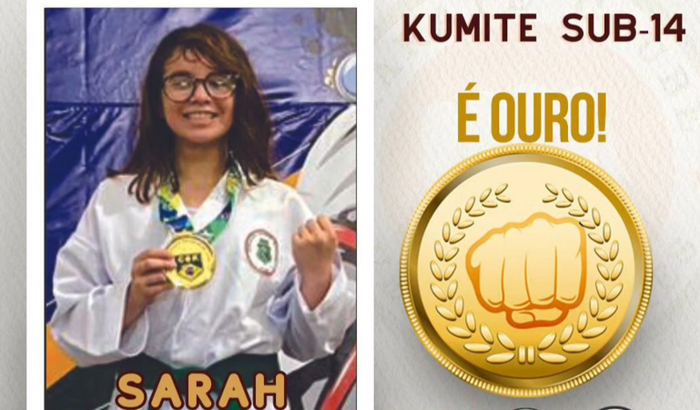 Sarah no Campeonato Brasileiro de Karate 2024