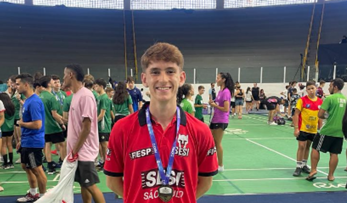 Pan-americano badminton - Atleta Gustavo Cardoso