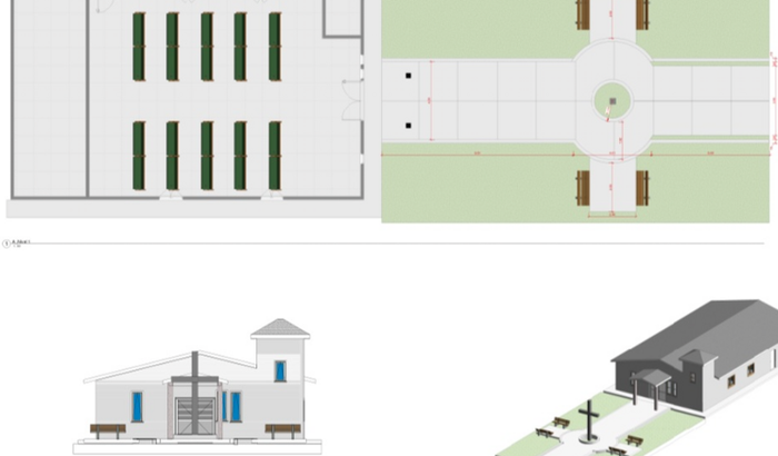 Construção da igreja são Raimundo Nonato, comunidade Tabatinga