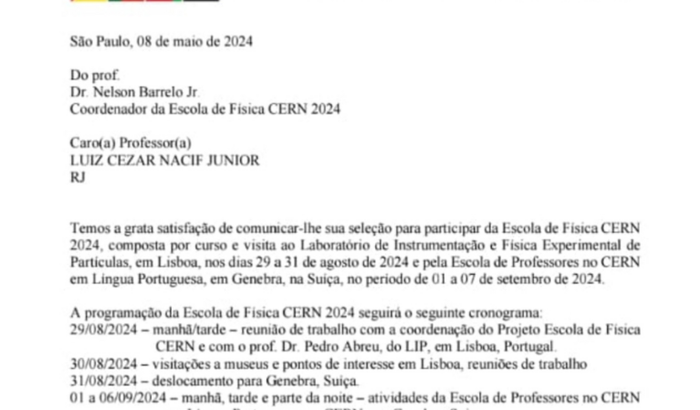 Ajude um professor em uma formação no Exterior