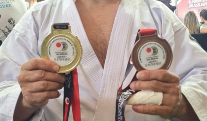 Mundial no Japão karatê Sensei Jefferson 