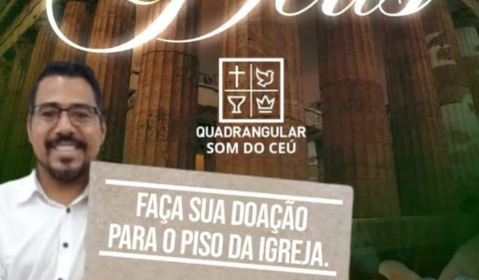 Vaquinha obra na igreja colocação de cerâmica