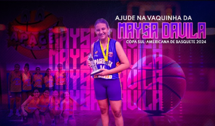 Ajude a Atleta Maysa Davila - Campeonato Sul-Americana Sub13 de Basquete.