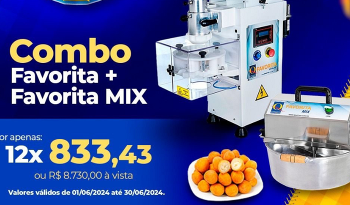 Vamos ajudar compra a máquina de salgado