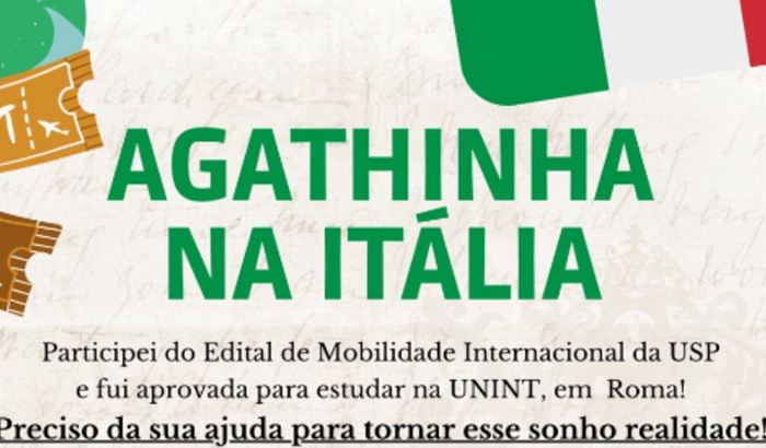 Agatinha vai estudar em Roma