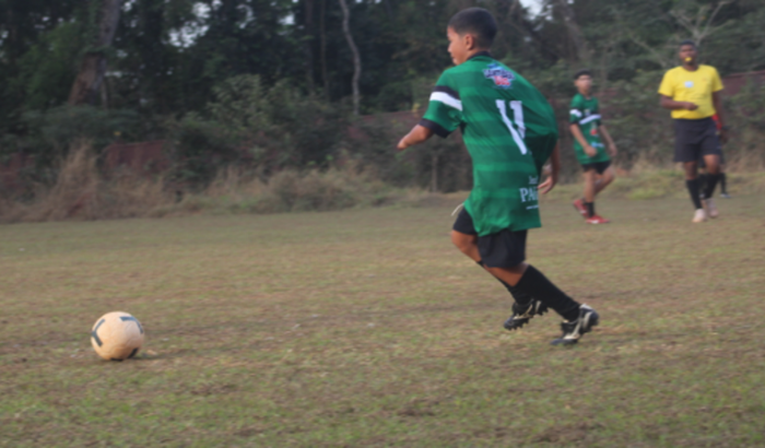 Realização do nosso teste no Goiânia E.C