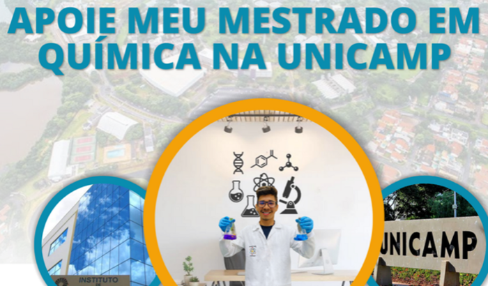 Apoie o meu mestrado em Química na UNICAMP