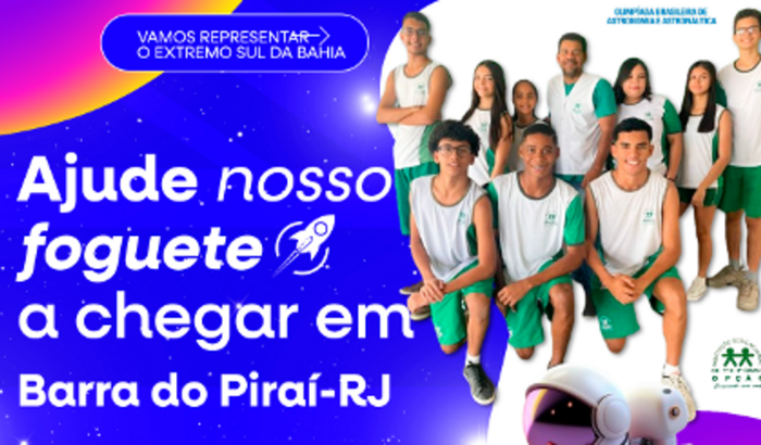 Ajude-nos a representar o extremo sul da Bahia na Jornada de Foguetes Nacional!