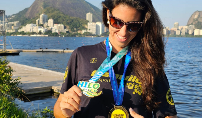 Karine Aragão no Mundial do Havaí 