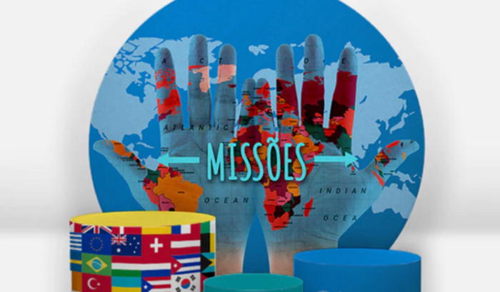 Decoração culto missionário 