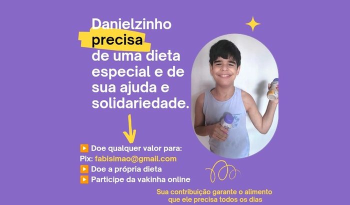 Ajude o Danielzinho a se alimentar