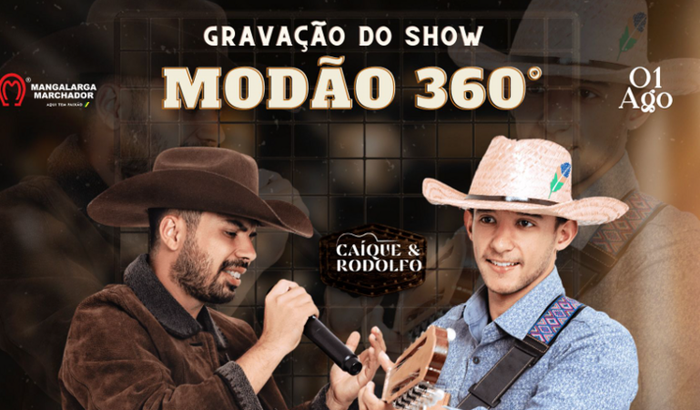 Gravação do show Caique e Rodolfo 