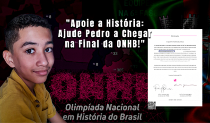 Ajude Pedro a Chegar na Final da ONHB!