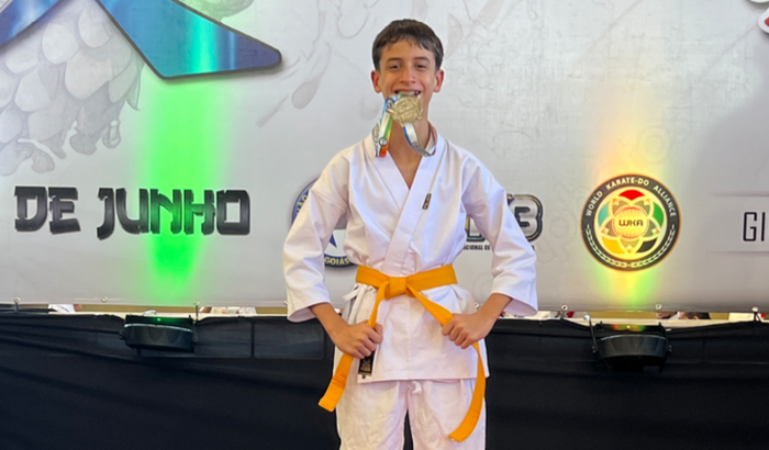 JayVee no Campeonato Brasileiro de Karatê em Natal