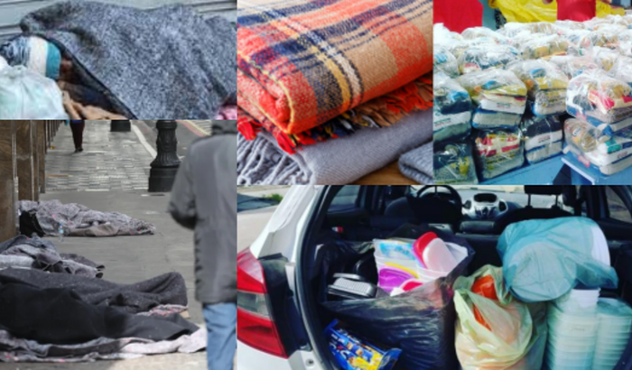 Compra de artigos para auxiliar moradores de rua