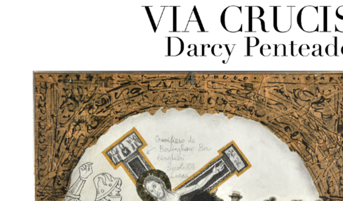 Banner Darcy Penteado na biblioteca Mário de andrade