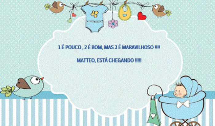 Cha de Fraldas Matteo 