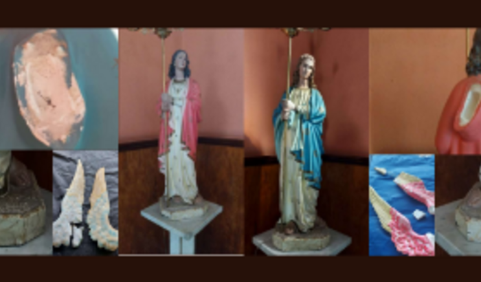 Restauração da Imagem dos Anjos do HBP em Campinas/SP