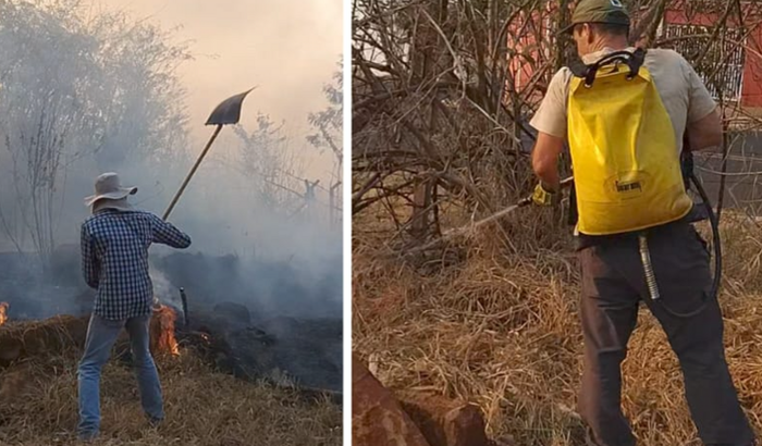 Equipamento contra incêndio florestal