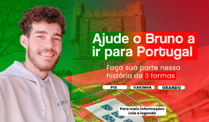Ajude Bruno a Realizar o Sonho de Conquistar a Dupla Diplomação e Mestrado em Portugal