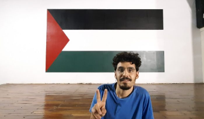 Levar o Lucas p apoiar a causa Palestina no 11º congr da FEPAL