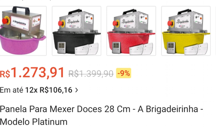 Comprar minha primeira Panela Mexedora
