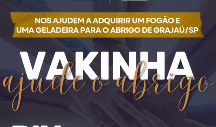 Cozinha solidária (Compra de fogão e geladeira) para abrigo de crianças em vulnerabilidade social