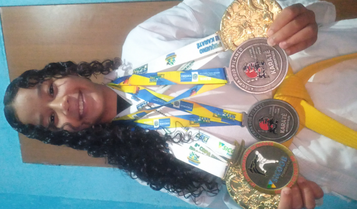 Participar do campeonato brasileiro de karate,Em São Paulo 