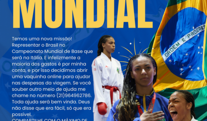 Ajuda para ir ao Campeonato Mundial de Karatê 