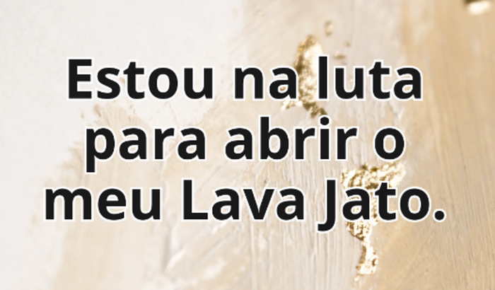 Ajudar para montar o meu Lava Jato