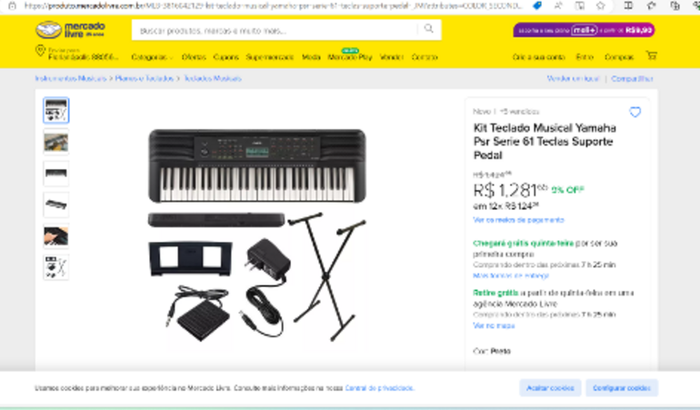 Ajuda para comprar um teclado para o Arthur