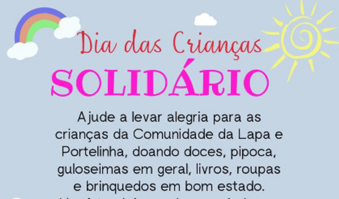 Dia das crianças SOLIDÁRIO!