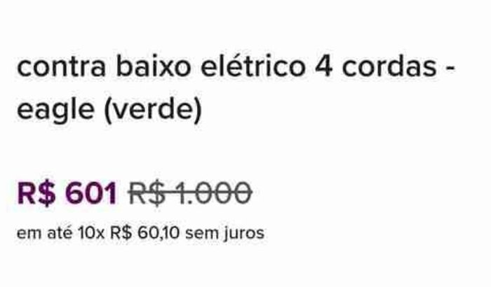 CONSEGUIR UM CONTRABAIXO