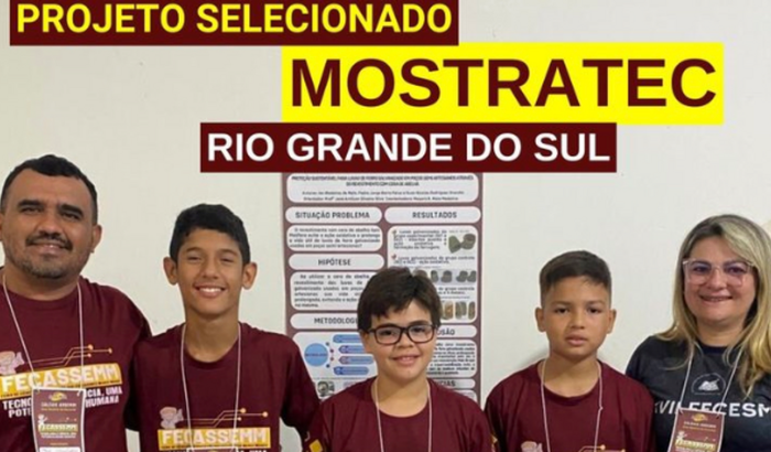 Nosso projeto científico na MOSTRATEC/RS