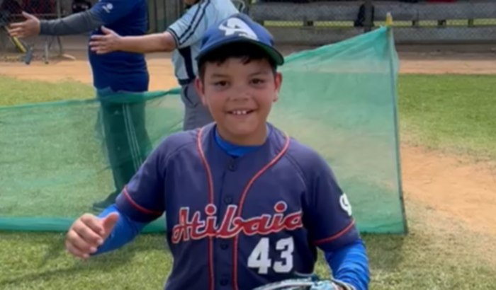 Vinícius a representar a seleção Brasileira de Beisebol 