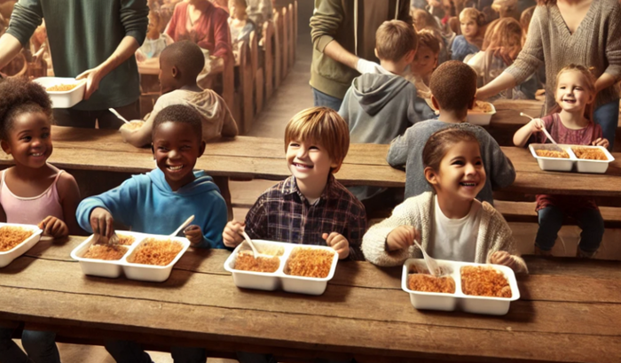 Almoço para o dia das Crianças 