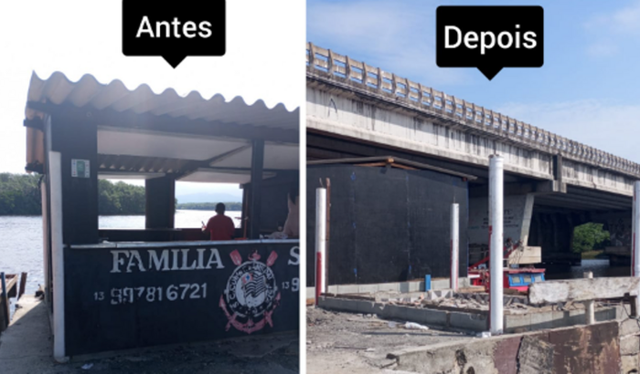 Reconstrução do comércio da minha filha.