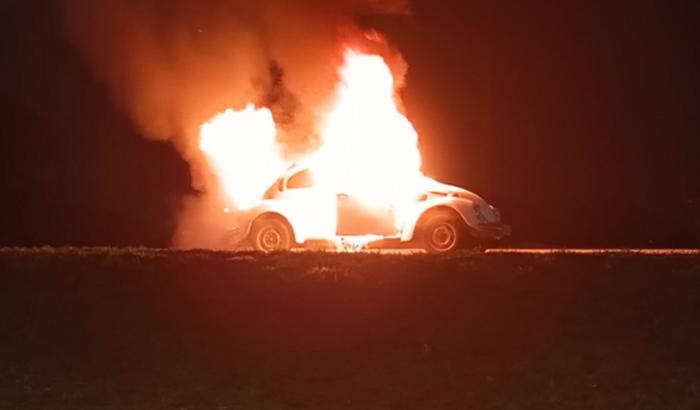 Um Fusca, Uma História, Mario Marcio pegou fogo!