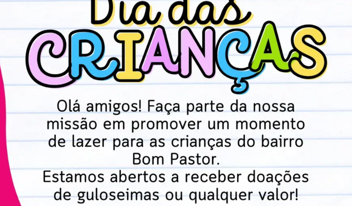Ajuda pra festa das crianças!