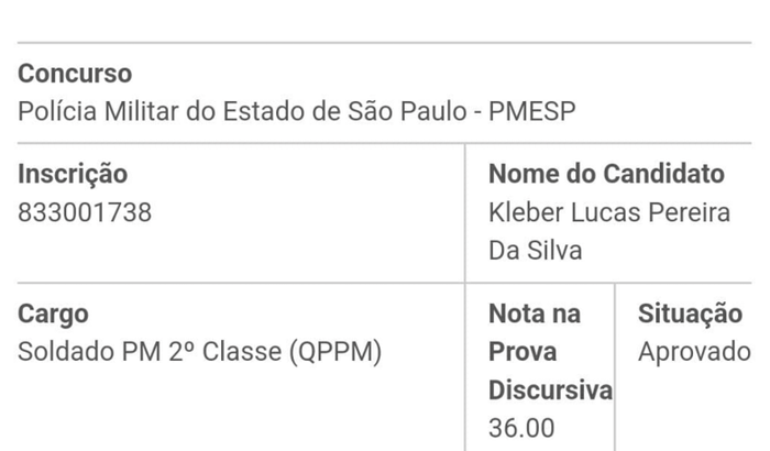 Ajuda para as etapas do concurso da PMESP(Polícia Militar do Estado de São Paulo)