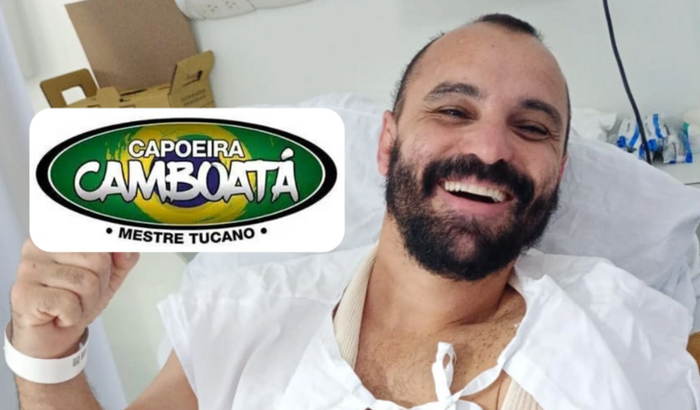 Cirurgia do braço esquerdo, bíceps do Mestre Ânderson, o ciborg.