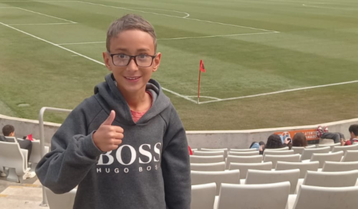 Segunda fase de teste para o flamengo do Davi de 8 anos 