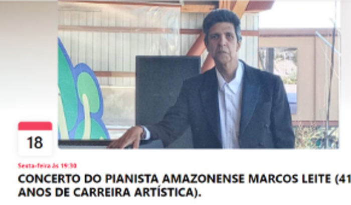 Ajuda para diárias e passagem de retorno ao Rio de Janeiro, para o Professor de Piano, Marcos Leite.